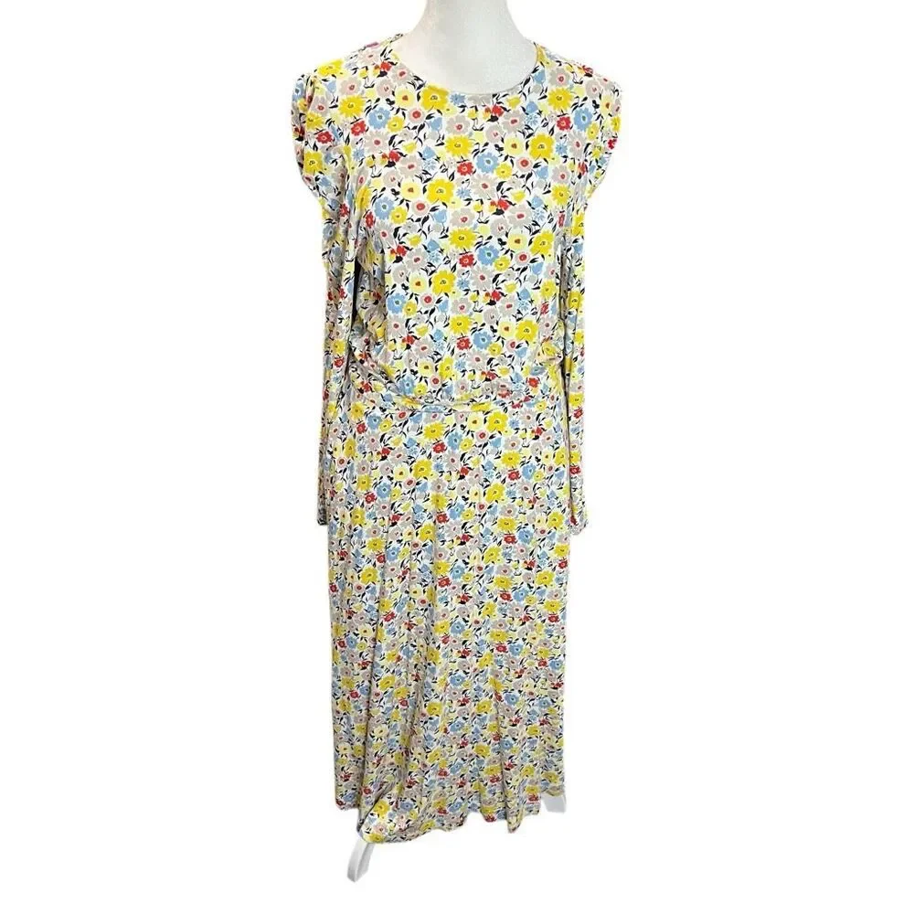 Boden Floral Midi Dress NWT US 6 EcoVero Viscose Spring Cottagecore